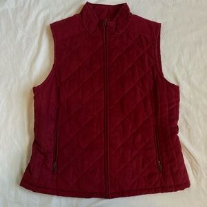 Dark Red Croft and Barrow Quilted Vest